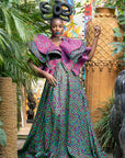Kuba 012 - Fuschia green
