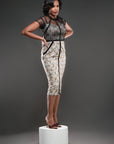 1er WAX - MAUA - Beige & gris