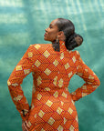 1er WAX - NZINGA - Rouge