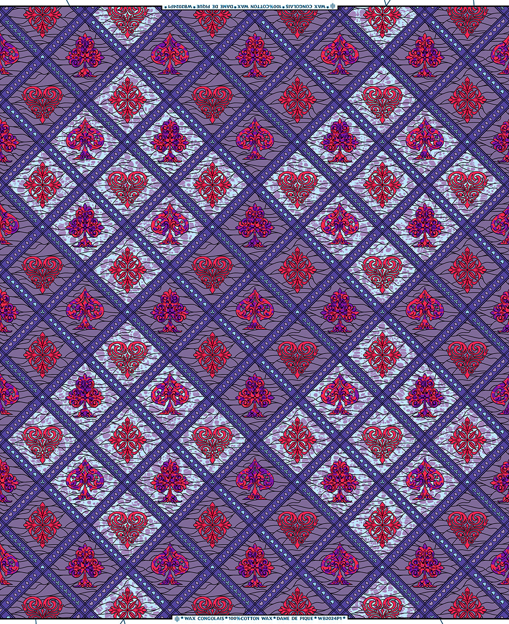 Dame de pique - grenade pastels